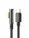 Cable Para Iphone A Usb C 36w 1.2m Transparente De 90° Mcdodo