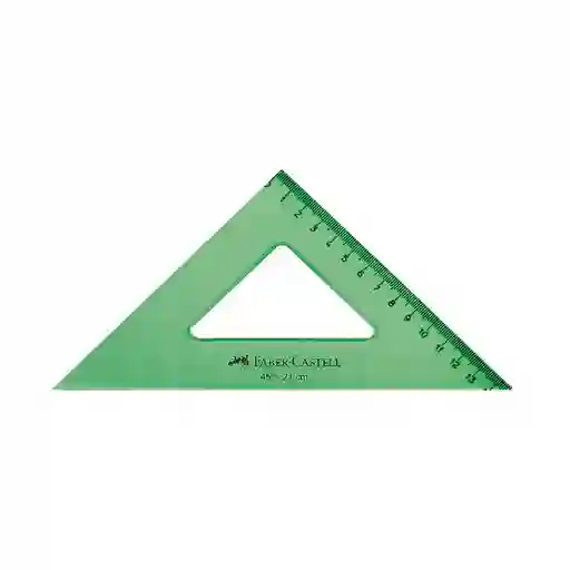 Escuadra Faber Castell 21*45 Verde