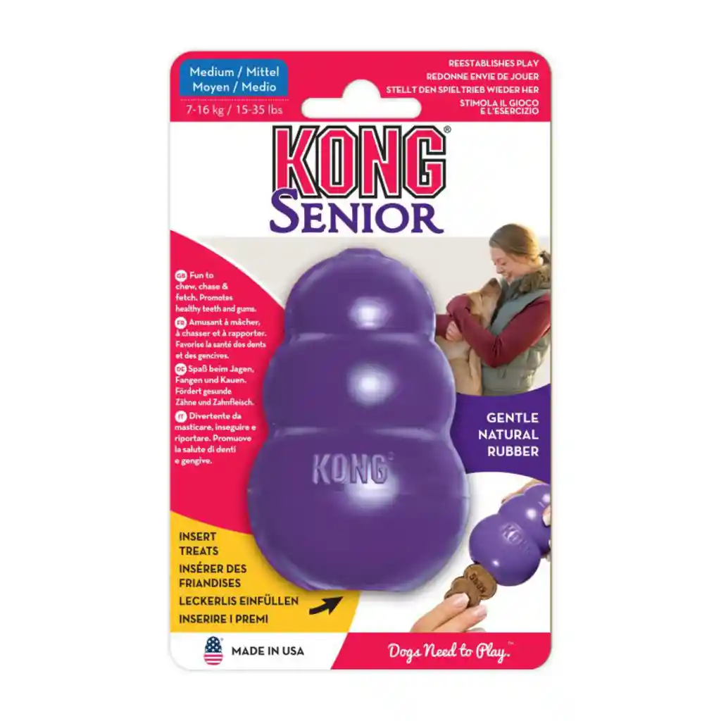 Juguete Kong Perro Caucho Senior Medium