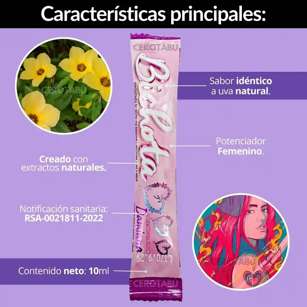 Potenciador Sexual Femenino Con Extractos Naturales X1