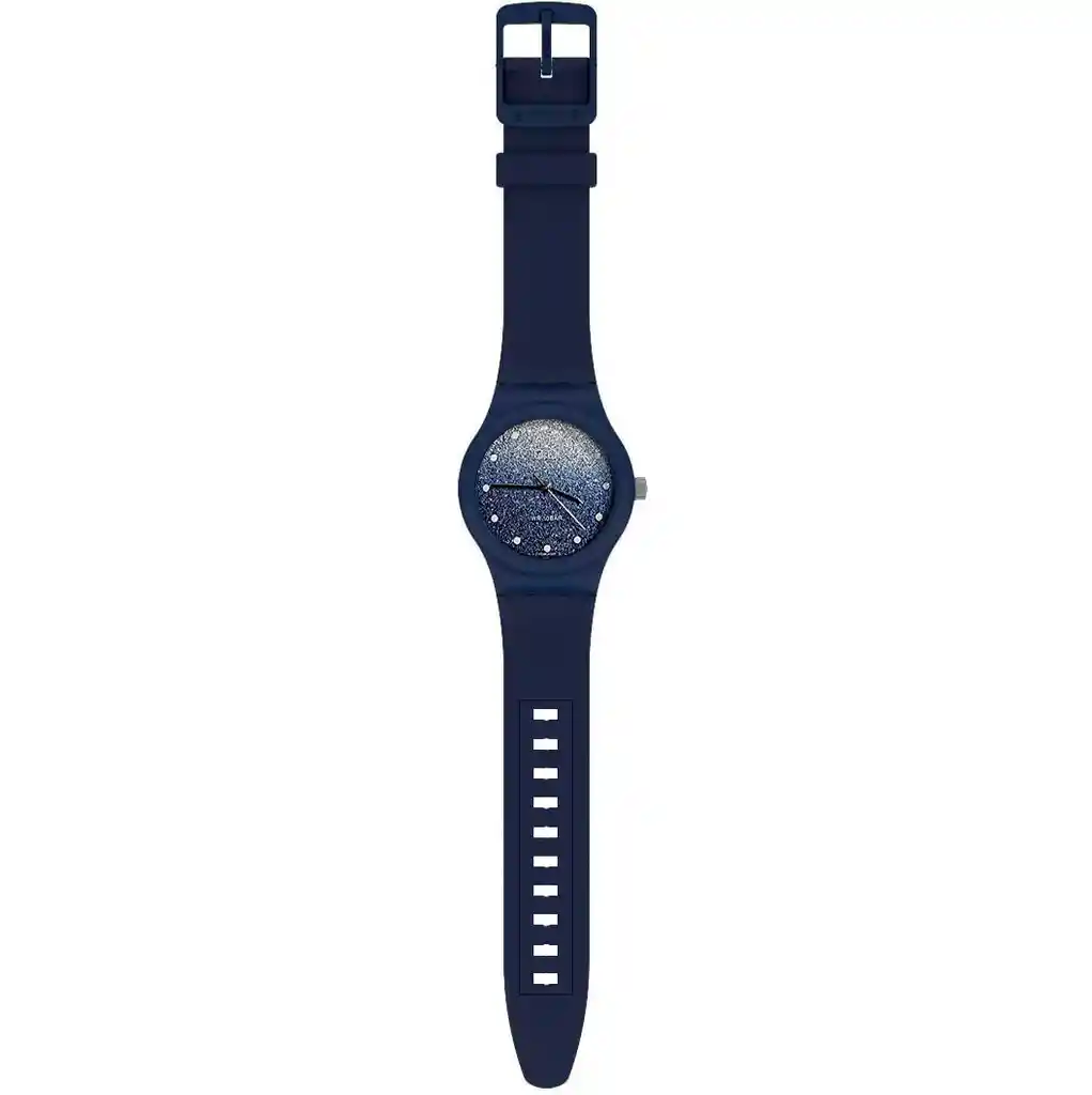 Reloj Qq Qyq Escarcha Deportivo Dama Impermeable + Estuche