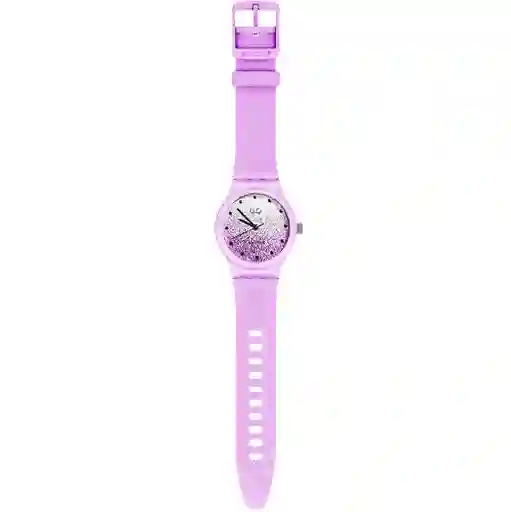 Reloj Qq Qyq Escarcha Deportivo Dama Impermeable + Estuche