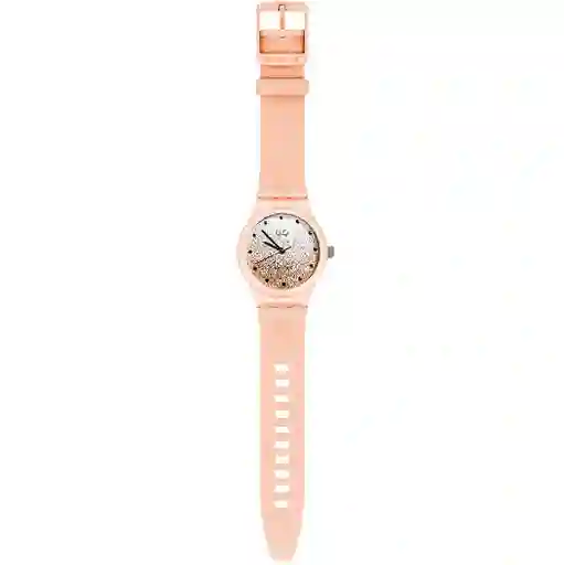Reloj Qq Qyq Escarcha Deportivo Dama Impermeable + Estuche