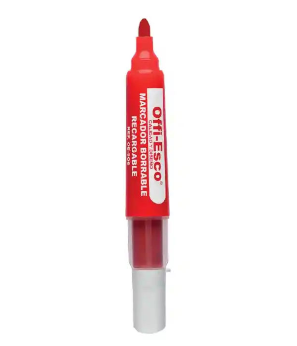 Marcador Borrable Rojo Oe-506 Recargable