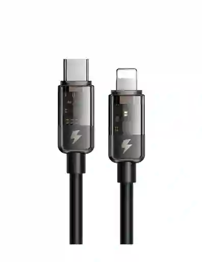 Cable Para Iphone A Tipo C De 1.8m Auto Power Off Transparente
