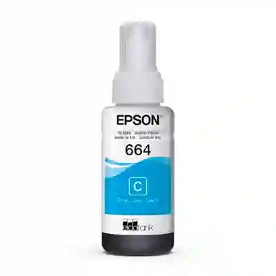 Botella De Tinta Epson 664 Cyan Original