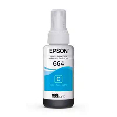 Botella De Tinta Epson 664 Cyan Original