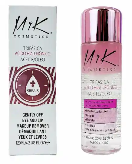 Agua Micelar Trifasica Para Rostro Labios Y Ojos Myk Cosmetics