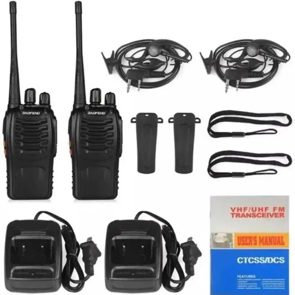 Radios Walkie Talkie Baofeng Bf-888s X2 Radios / Bateria 2800m Ah