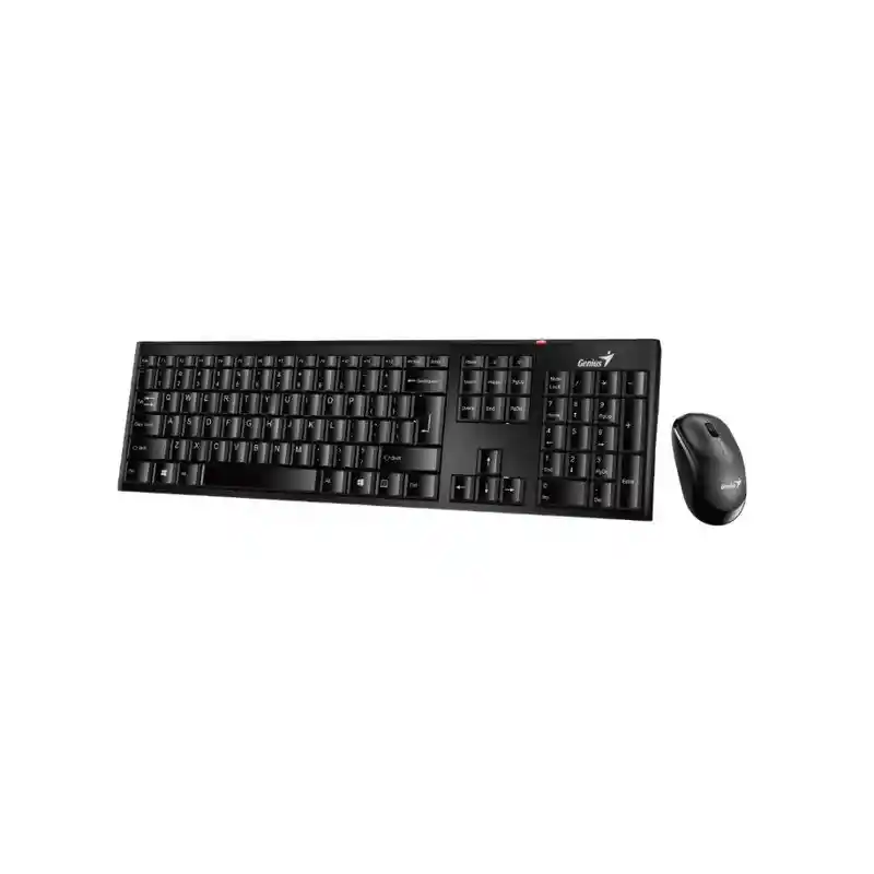 Combo Teclado Y Mouse Inalámbrico Genius Slimstar 8000se Negro