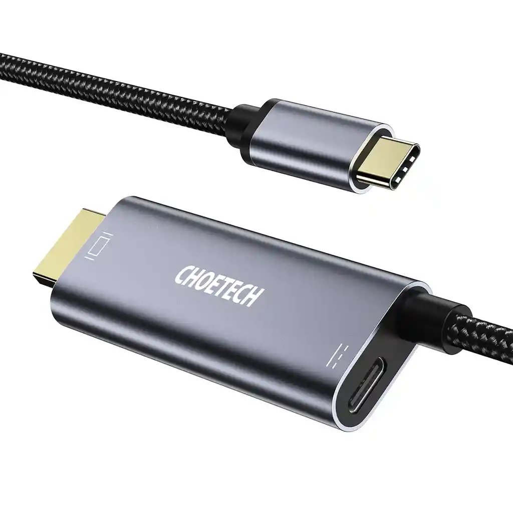 Adaptador Tipo C A Hdmi 4k 60w Pd Con Puerto De Carga