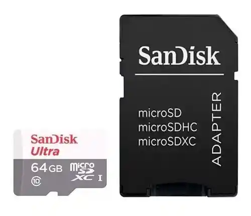 Sandisk Tarjeta De Memoriasdsqunr-064g-gn3ma Ultra Con Adaptador Sd 64gb