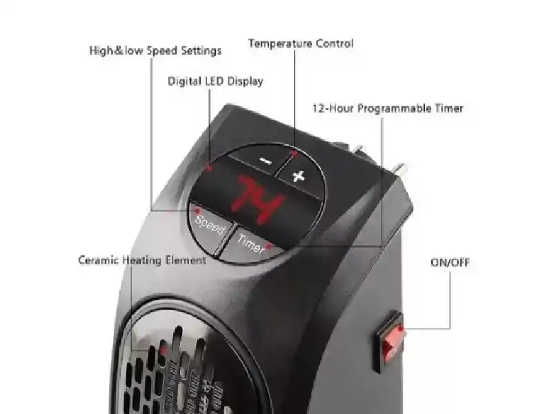 Calentador De Aire Con Control 400w