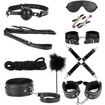 Kit Bongage Bdsm Negro