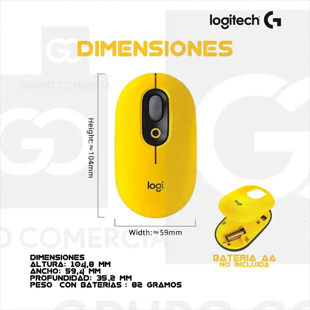 Mouse Inalámbrico Logitech Cosmos Pop