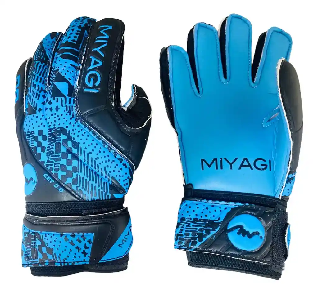 Guantes De Arquero Miyagi Get 2.0 - Mg014f - Agarre Insuperable Color Azul