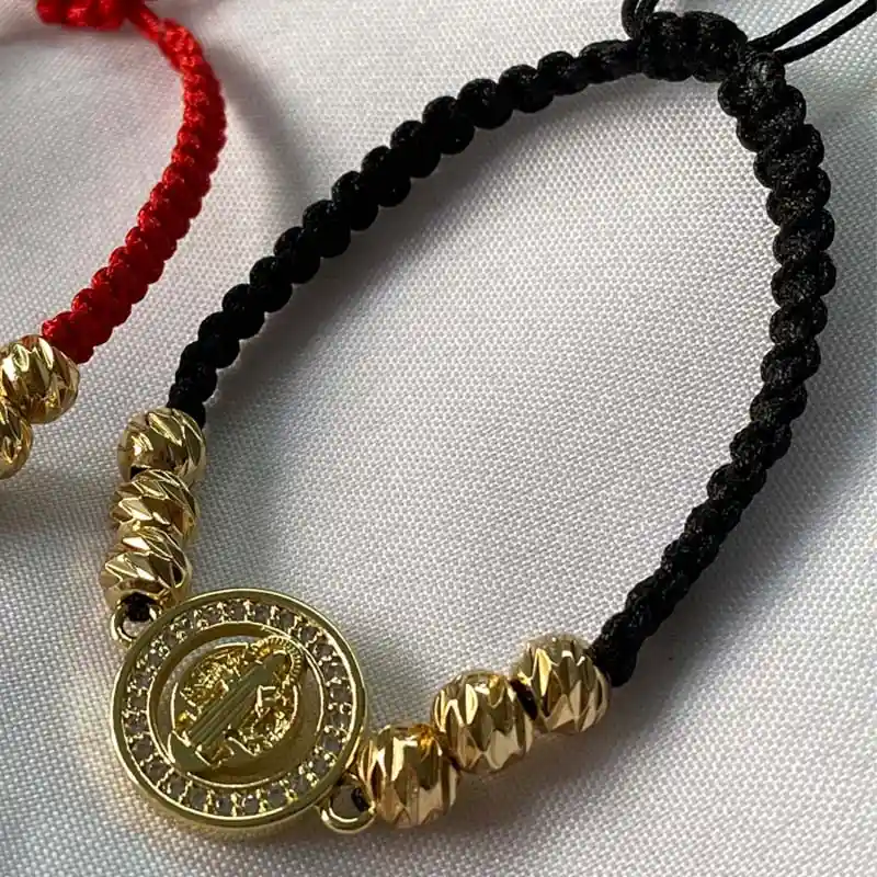 Pulsera San Benito Oro Laminado