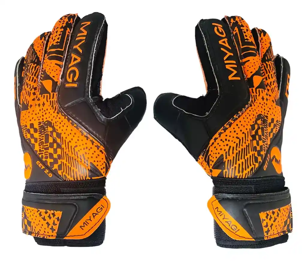 Guantes De Arquero Miyagi Get 2.0 - Mg014f - Agarre Insuperable Color Naranja