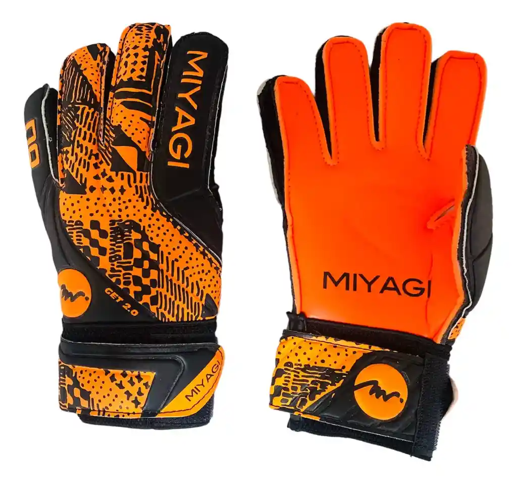 Guantes De Arquero Miyagi Get 2.0 - Mg014f - Agarre Insuperable Color Naranja