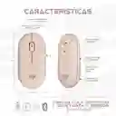 Mouse Inalámbrico Logitech Pebble M350 Rosa