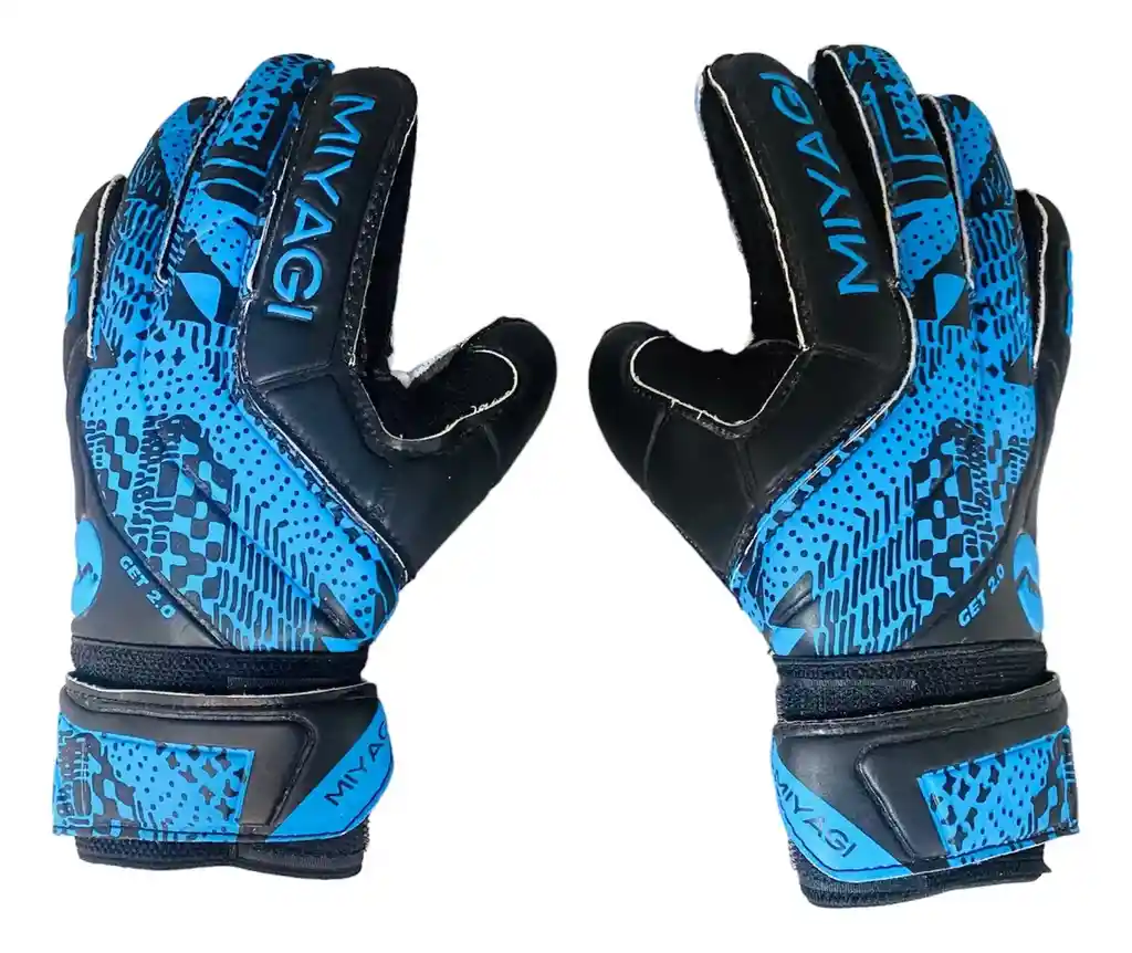 Guantes De Arquero Miyagi Get 2.0 - Mg014f - Agarre Insuperable Color Azul