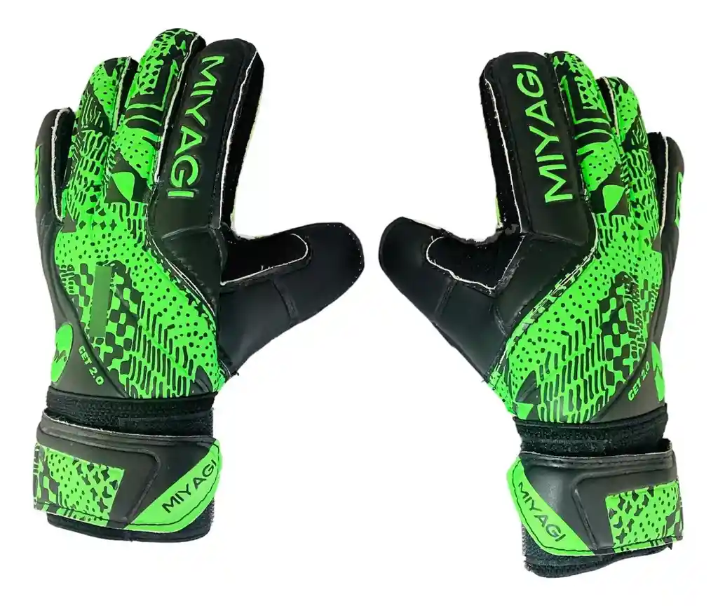 Guantes De Arquero Miyagi Get 2.0 - Mg014f - Agarre Insuperable Color Verde