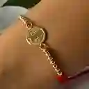 Pulsera San Benito Oro Laminado