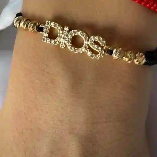 Pulsera Oro Laminado Dios