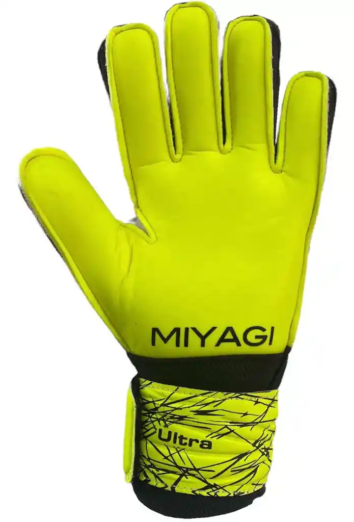 Guante De Arquero Miyagi Ultra Mg012 Antifracturante Color Amarillo