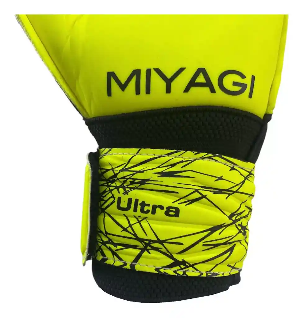 Guante De Arquero Miyagi Ultra Mg012 Antifracturante Color Amarillo