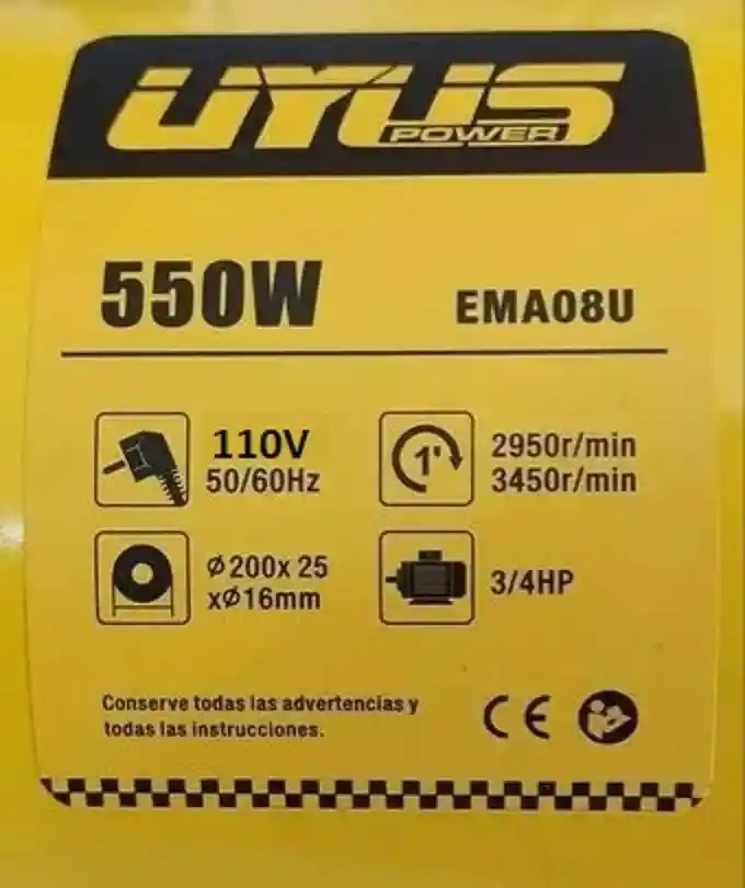 Esmeril De Banco 8 Pulgadas Uyustools