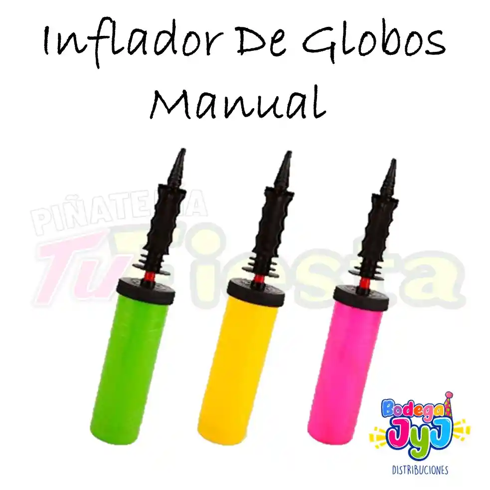 Inflador Manual Colores