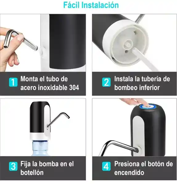 Universal Dispensador Agua Automatico Usb Para Botellon