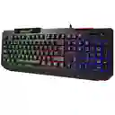 Teclado Gamer Rgb Led Usb Teclas Rainbow Unitec 29utxcmbrd