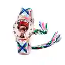 Reloj Frida Tejido Hilos Artesanal Mujer Dama + Estuche