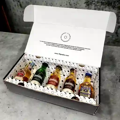 Caja Premium De 5 Mini Botellas De Whisky (referencia #4)