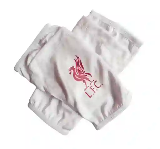 Media Porta Canilleras Fútbol Talla: M Malla Para Espinilleras Funda - Liverpool Blanco