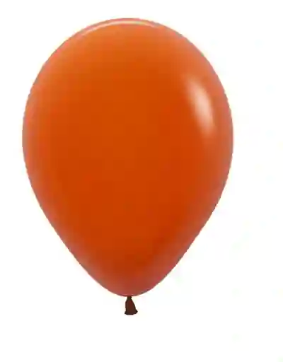 R-12 Globos Bombas Metal Naranja X50und