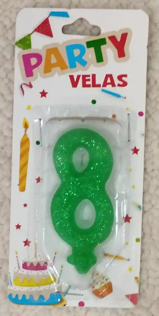 Vela # 8 Color Verde