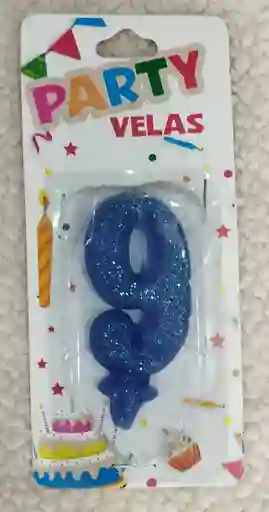 Vela # 9 Color Azul