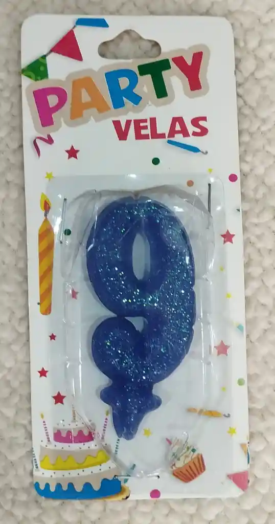 Vela # 9 Color Azul
