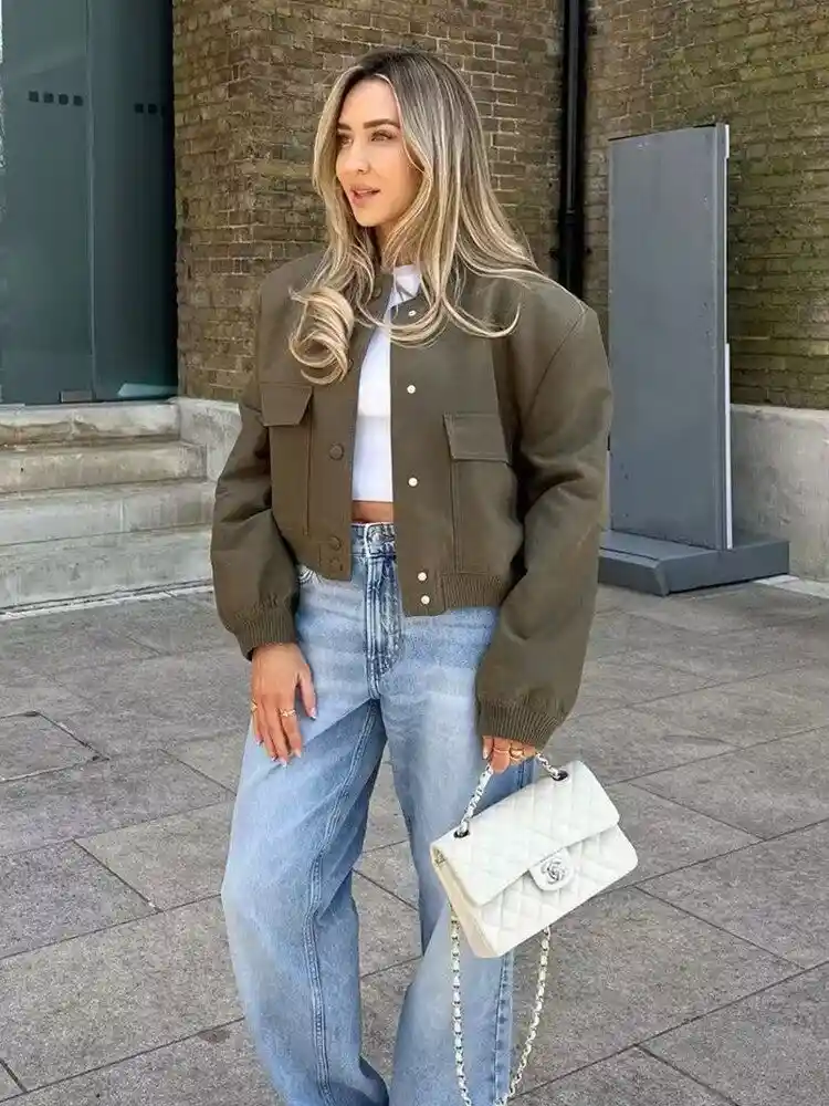 Chaqueta Giorgia Verde Oliva Talla S