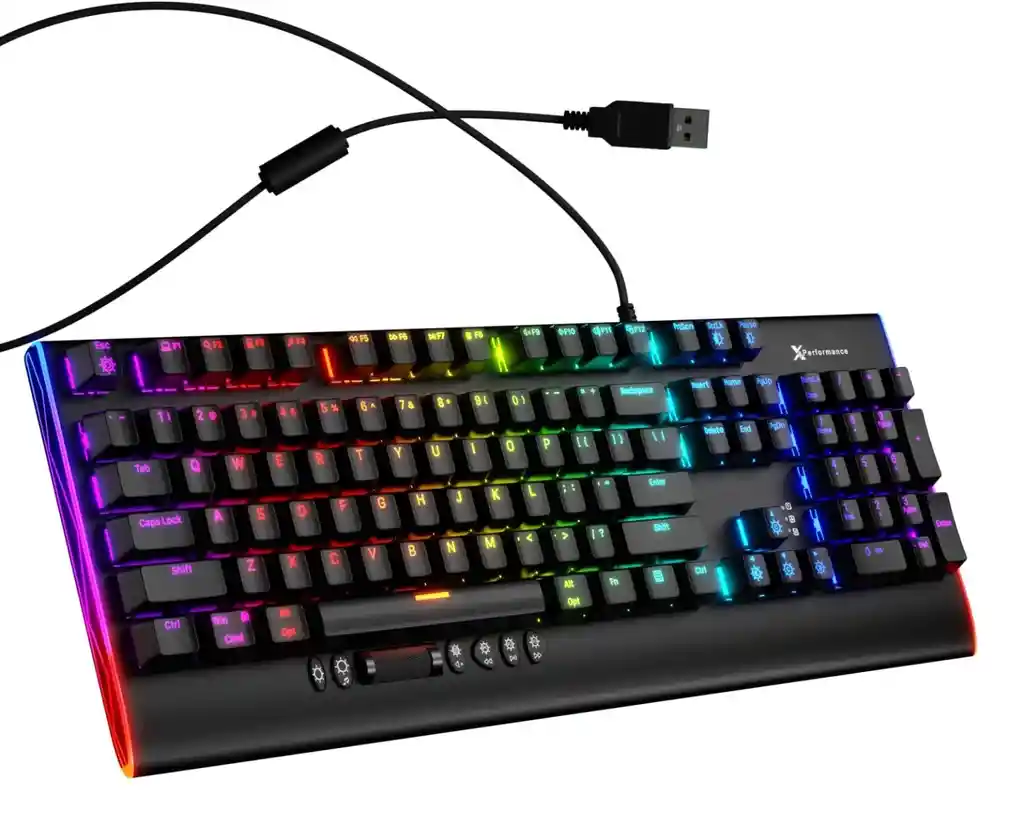 Teclado Mecanico Gamer Robusto X9 | Roller Bar Y Multimedia