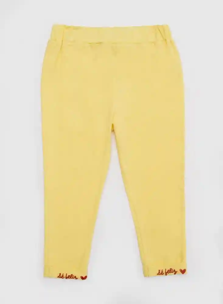 Legging 6/9 Meses - Amarillo