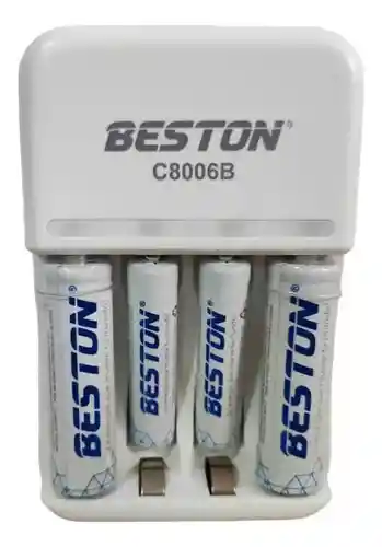 Cargador Baterías Beston Bst-c8006b 2 Pilas Aa Y 2 Pilas Aaa