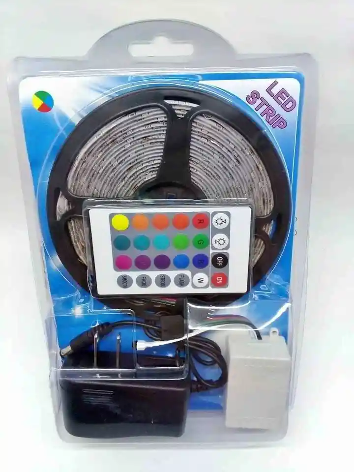 Cinta Rgb 5 M Con Control /cinta De Luz Led 5 Metros Tira Multicolor + Control