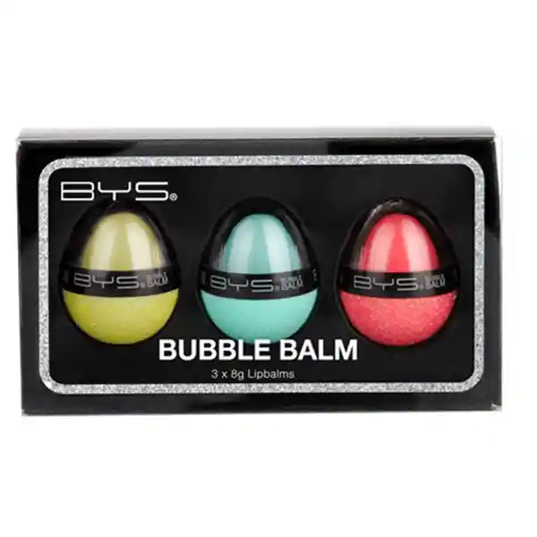 Hidratante De Labios Bubble Balm X 3 Un Pink Mint Coral Glitter