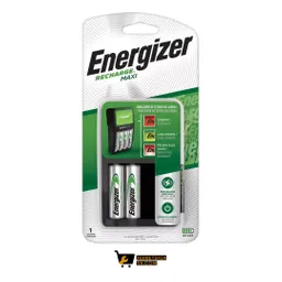 Cargador De Bateria Aa Y Aaa 4 Puestos Energizer + 2 Pilas Aa Recargable