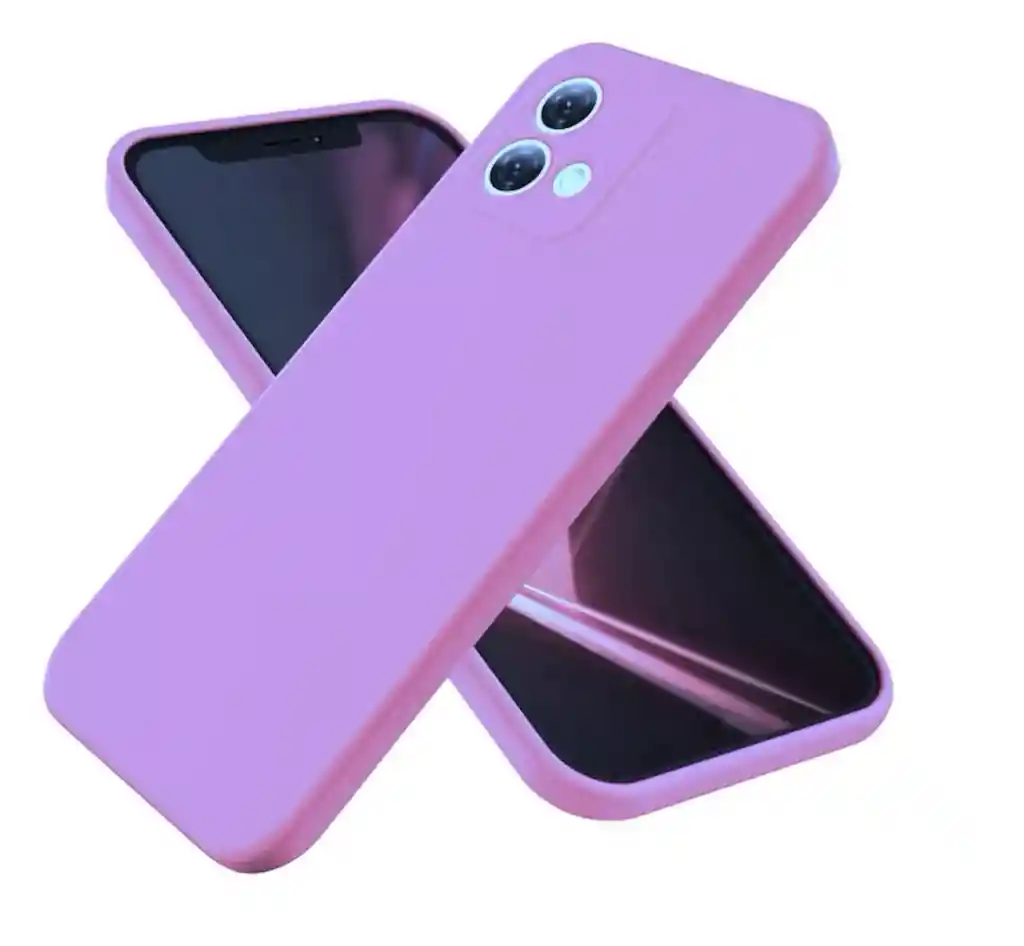 Forro Estuche Protector Silicone Case Para Motorola G24 Lila