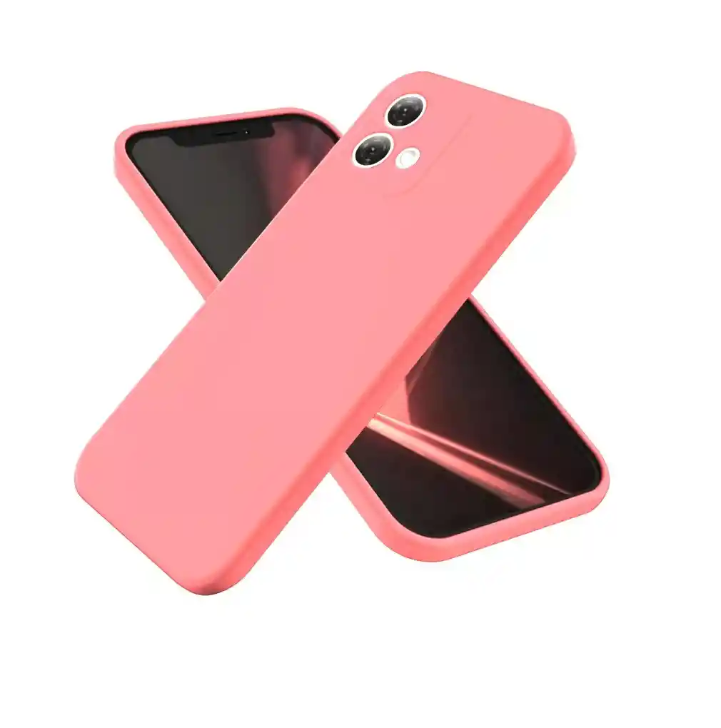 Forro Estuche Protector Silicone Case Para Motorola G24 Rosa